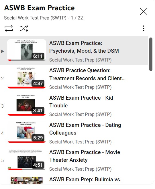 Exam Prep via YouTube