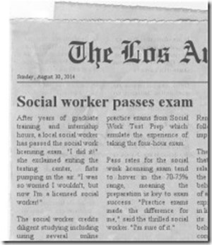 social worker passes exam