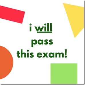 i will pass this exam