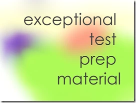 exceptional test prep material
