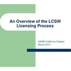 LCSW Licensing in California