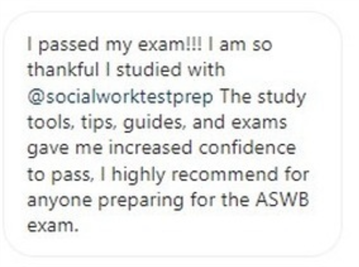 Amy Passed The Social Work Exam