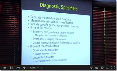 dsm-5 lectures youtube
