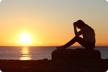 worry at sunset