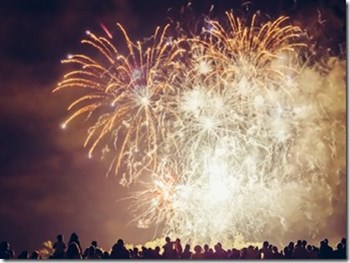 social work exam celebration fireworks