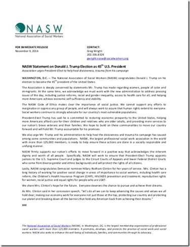 nasw re trump